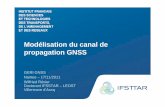 Modélisation du canal de propagation GNSSactions-incitatives.ifsttar.fr/fileadmin/uploads/recherches/geri/... · • Définition du canal de propagation radio-mobile ... l’utilisation
