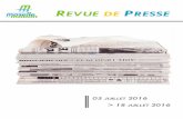 REVUE DE PRESSE - Bienvenue sur le site de la … de presse/rp-ccmm-05-juillet-au... · ouvrages « La Ruinette » de Philippe de Philippe Tabary et « Les gens heureux lisent et