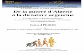 Les Soirées-Débats du GREP Midi-Pyrénées De la guerre d ...©riesFinalLivret.pdf · 3 De la guerre d'Algérie à la dictature argentine Considérations sur l’internationalisation
