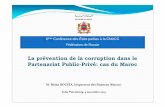 La prévention de la corruption dans le Partenariat … · Pénalités en cas de non respect des clauses ... détermination des risques des différentes phases de la mise en œuvre