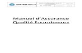 Manuel d’Assurance - sintertech.orgsintertech.org/fr/wp-content/uploads/sites/10/2017/11/GIN-06-0006-B... · MANUEL D’ASSURANCE QUALITE FOURNISSEURS Page 2/14 Réf. : GIN 06-0006