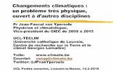 Changements climatiques : un problème très physique ... · Vice-président du GIEC de 2008 à 2015 UCL-TECLIM (Université catholique de Louvain, ... 2014 pages, 54.677 review comments