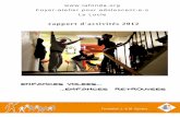 rapport d'activités 2012 - lafonda.org · p. 4 Entreprises et employeurs ayant pris un jeune en stage ou en formation ... p. 21 rapport de stage de Madame Elisa Rosselli ... Boucherie-charcuterie