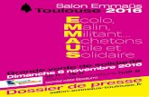 Salon Emmaüs - emmaus-france | Le site de tous les ...emmaus-france.org/.../uploads/2016/10/SalonEmmaus2016DossierPres… · • Vous pouvez télécharger des photos HD ... par une