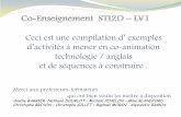Ceci est une compilation d’ exemples d’activités à …anglais.enseigne.ac-lyon.fr/spip/IMG/pdf/4-Co-Enseignement... · technologie / anglais et de séquences à construire .