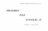 RUGBY AU CYCLE 2 - Rectorat de Bordeauxwebetab.ac-bordeaux.fr/Primaire/40/ia/pedagogie/ressources/eps... · Match de rugby avec ... Garder le ballon en mouvement. BUT : Récupérer