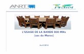 L’USAGE DE LA BANDE 800 MHz (cas du Maroc)©sentation-de... · Un déploiement de la 4G dans ... – Un réaménagement des bandes utilisées par les réseaux ... Possibilité de