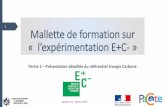 1 Mallette de formation sur l’expé imentation E+C-aicvf.org/comite-technique/files/2018/03/TE-180311-NT-Mallette-P2.pdf · L’ACV au œu de la performance environnementale . 8
