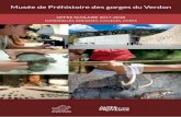 Musée de Préhistoire des gorges du Verdon · Musée de Préhistoire des gorges du Verdon OFFRE SCOLAIRE 2017-2018 MATERNELLES, PRIMAIRES, COLLÈGES, LYCÉES. ... (CP-CE1-CE2) n