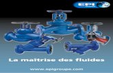La maîtrise des fluides - EPI Groupe · La distribution de tuyauterie, de raccorderie, de robinetterie, ... • Suivant normes françaises NFA 49 112, nuances TU 37.0 et 34.1b, 49115,