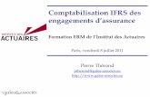 Comptabilisation IFRS des - therond.fr€¦ · IAS 32,39 et IFRS 7 : Instruments financiers 2. Norme IFRS 4 « contrats d’assurance ... Catégorie d’actifs Évaluation et comptabilisation