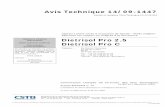 Avis Technique 14/09-1447 - De Dietrich Thermique Propro.dedietrich-thermique.fr/download/file?file=var/ddth/storage/... · Pertes de charge : cf. Dossier Technique établi par le