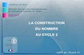 LA CONSTRUCTION DU NOMBRE AU CYCLE 2circo89-avallon.ac-dijon.fr/IMG/pdf/la_construction_du_nombre_au... · Ermel Remarques: Les enfants ne savent pas prononcer les nombres, ils disent