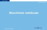 Biochimie médicale - CMA · pratique clinique un programme de recherche en sciences médicales fondamentales dans un domaine pertinent à la biochimie en plus de jouer un rôle actif
