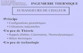 ECHANGEURS DE CHALEUR - ptob.free.frptob.free.fr/enseign/thermo/licence/Presentation/licence2.pdf · Echangeur coaxial ... Appareil permettant un échange de chaleur entre des fluides