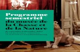 Programme semestriel du musée de la Chasse et de la … · ... LA VOICI, Festival de la Croatie en France. ... à de vrais animaux de ... en argile dialoguent avec les animaux naturalisés