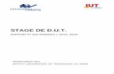 STAGE DE D.U.T. - IUT Le Mans - Institut Universitaire de ...iut.univ- .Le rapport de stage est une