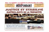 Grine : «Les législatives, une évaluation du ... · au complexe Sifax de Beni Saf dans la wilaya d’Aïn Témouchent, ... que le colonel Idir Mahmoudia, ... citoyen algérien