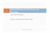 Jean-Charles Régin Licence Informatique 2ème annéedeptinfo.unice.fr/~regin/cours/cours/ASD/C5_AlgoSdd_Hash.pdf · Le sondaggq qe quadratique se situe entre le linéaire et le double