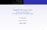 Support de cours Java - Cours ofpptcours-ofppt.weebly.com/uploads/1/3/0/8/13086652/_poo_java.pdf · Support de cours Java Structures de données et Programmation Orientée Objet H.