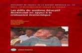 Les défis du système éducatif Burkinabè en appui à la ... · DOCUMENT DE TRAVAIL DE LA BANQUE MONDIALE NO. 1 9 6 Les déﬁ s du système éducatif Burkinabè en appui à la