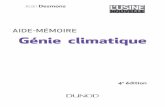 AIDE-MÉMOIRE Génie climatique - medias.dunod.commedias.dunod.com/document/9782100721344/Feuilletage.pdf · Dans ce manuel, la plupart des ... Tout projet en thermique débute par