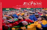 Echos BML 2016-3 · 2016-09-29 · p. 30 Mouvement eucharistique des jeunes ... p. 32 JMJ et MAGIS, Pologne 2016, Caroline Jeunechamps En Europe et dans le monde p. 34 Un Compagnon