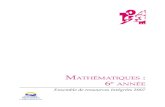 Mathématiques 6e année - gov.bc.ca · du Ministère pour les cours de Mathémati-ques M à 7. L’élaboration de cet ERI a été guidée par les principes suivants : • L’apprentissage