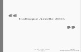 Colloque Acedle 2015acedle2015.sciencesconf.org/conference/acedle2015/boa_fr.pdf · communicatives d'apprentissage en classe de FLE en contexte algérien, O. Ait amar meziane.....18
