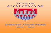 Guide des Associations 2015 - 2016 · Le Phénix Rouge p.12 ATHLETISME SAC Athlétisme p.13 Condom Running Loisir p.13 AUTO - MOTO ... PECHE Le Réveil des Gaules Condomoises p.25