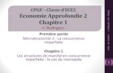 Economie Approfondie 2 e - Eloge des SESeloge-des-ses.com/wp-content/uploads/2016/05/CPP-et-Monopole-E… · CPGE – Classe d’ECE2 Economie Approfondie 2 Chapitre 1 - C. Rodrigues