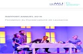 HEMU-CL rapport annuel 2016 - Haute Ecole de Musique de ... · Conseil de fondation Comité de direction Direction générale Direction HEMU Site de Lausanne Direction HEMU Site de