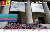 CREUZIER15n2 Mise en page 1 - Mairie de Creuzier le … 2-2015(3).pdf · de l’Etat, à titre gratuit. Ce transfert signifie un coût supplémentaire important pour votre commune.