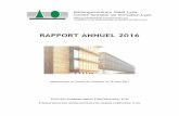RAPPORT ANNUEL 2016 - bzwlyss.ch · fiduciaire SA à Soleure dont le mandat a été reconduit pour 2017. Un aperçu des comptes 2016 consolidés ainsi que le rapport des réviseurs
