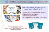 Les nouveaux programmes pour les cycles 2 et 3pedagogie.ac-limoges.fr/ia87/IMG/pdf/mars2016_-_presentation... · - du temps pour conforter des gestes professionnels Outils, techniques,