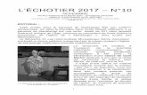 L’ÉCHOTIER 2017 – N°10 - Secteur pastoral de la ... · 1 L’ÉCHOTIER 2017 – N°10 NOVEMBRE Secteur Pastoral de la Haute-Sûre - Secrétariat paroissial Abbés R. KAUFFMANN