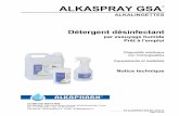 NT ALKASPRAY GSA FR 201411 - Le fournisseur … ALKASPRAY GSA... · Les rapports d’essais de microbiologie, de toxicologie et de biocompatibilité ainsi ... ALKASPRAY GSA est un