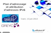 Plan d'adressage et attribution d'adresses IPv6 · Notre expérience IPv4 nous a prouvé qu’avec la technologie les infrastructures ... Nécessite une (des) adresses IPv4 et IPv6