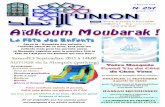 2 septembre 2011 - ddata.over-blog.comddata.over-blog.com/xxxyyy/1/65/63/81/journal-pdf/union-257.pdf · Apres le « Ramadan des enfants », ... dont le cœur est attaché aux mosquées.