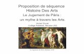 Proposition de séquence Histoire Des Arts · HDA : Le Jugement de Pâris, un thème cohérent et pertinent : arts mythes et religions, des œuvres, des récits, des pratiques. Histoire