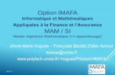 Appliquées à la Finance et l’Assurance MAM / SIauroux/EPU/IMAFA.pdf · Master Ingénierie Mathématique ... Génie Logiciel ... pas de restriction (en dehors du quota, toute la
