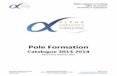 Pole Formation - alpha logistics consultingalpha-logistics-consulting.com/pdf/formations.pdf · Diagnostic des besoins et des moyens: des points précédent vont découler les écarts