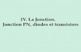 IV. La Jonction. Jonction PN, diodes et transistorsefreidoc.fr/L1 - PL1/Atome à la puce/Cours/Cours (PDF)/Cours... · 2. Comment fonctionne la diode ? La Jonction PN Soit 2 « portions