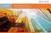 Rapport financier 2016 - coebank.org · Malgré un environnement économique et financier difficile en Europe, caractérisé par des taux d’intérêts historiquement bas, le ...