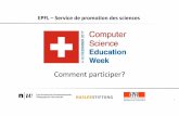 EPFL –Service de promotion des sciences · Activité didactique dans un cours de langue? Formez des groupes de deux élèves. ... Programmation par bloc, très proche de certains