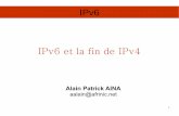 IPv6 et la fin de IPv4 - aftld.org · Une politique d’allocation d’adresse IP inefficace o niveau de consommation très mal maîtrisé. ... d’adressage « Classless » et le