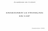 ENSEIGNER LE FRANÇAIS EN CAP - lhg-voiepro.ac …lhg-voiepro.ac-creteil.fr/IMG/pdf/EnseignerLeFrancaisEnCAP.pdf · ENSEIGNER LE FRANÇAIS EN CAP ... En quoi travailler permet -il