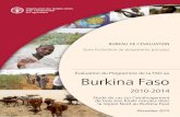 Évaluation du Programme de la FAO au Burkina Faso · Adjoint de la FAO au Burkina Faso, qui a apporté son expérience technique en ... riziculture de bas-fonds qui serait d’une