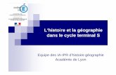 L’histoire et la géographie dans le cycle terminal Scanabae.enseigne.ac-lyon.fr/spip/IMG/pdf/1_journee_lycee_6_fev... · cours, pour préparer le cours ou en approfondir des aspects.