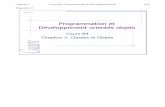 Programmation et Développement orientés objetssuffi.free.fr/poo/03-Classes.pdf · Chapitre 3 Cours B4 : Programmation et Développement OO 2/58 ... Programmation et développement
